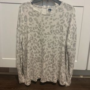 White and grey shirt